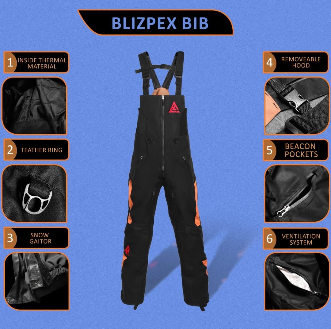 Pure Adrenaline Almond/Black Blitzpex Bib