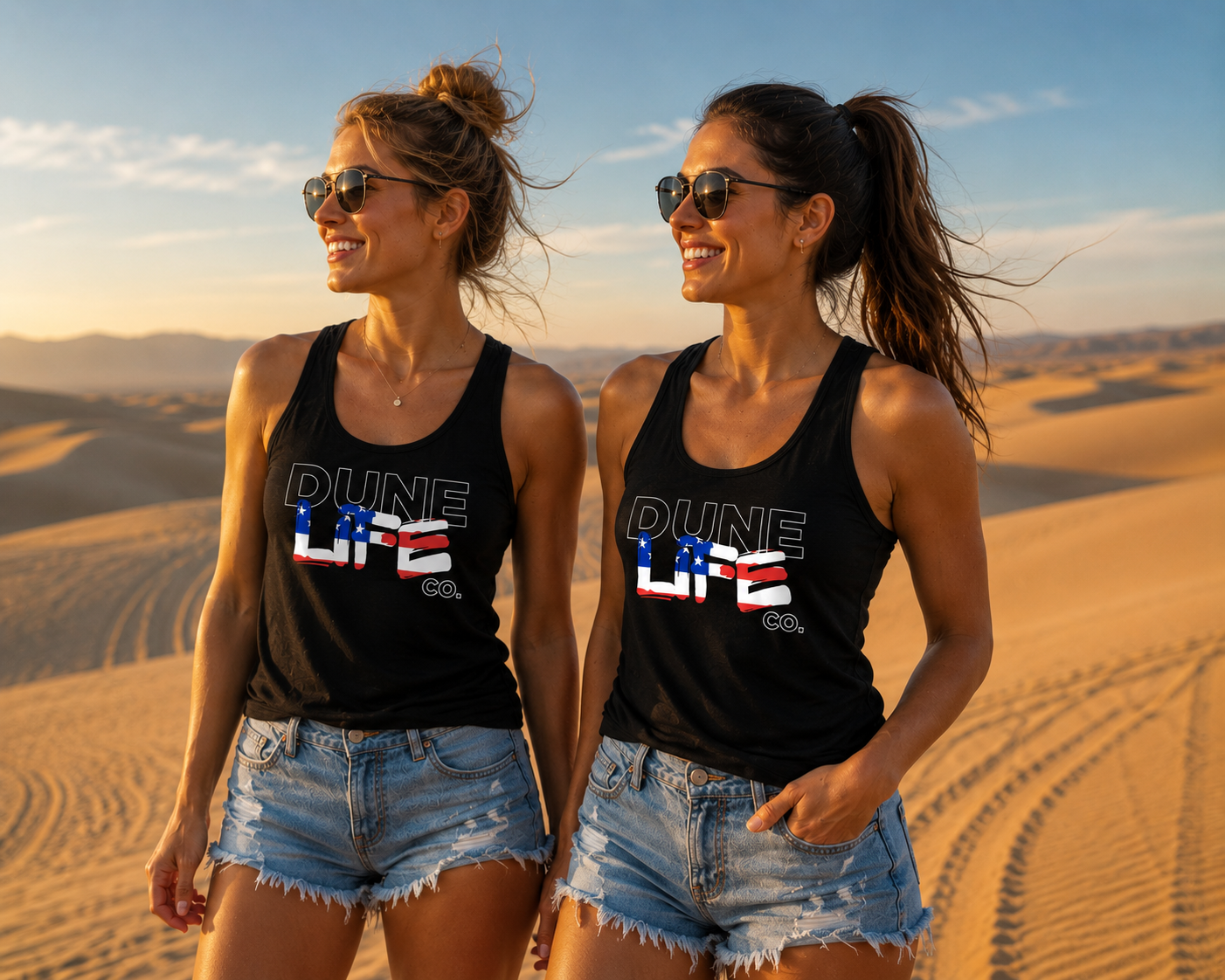 Dune Life Co. USA Logo RacerBack Tank