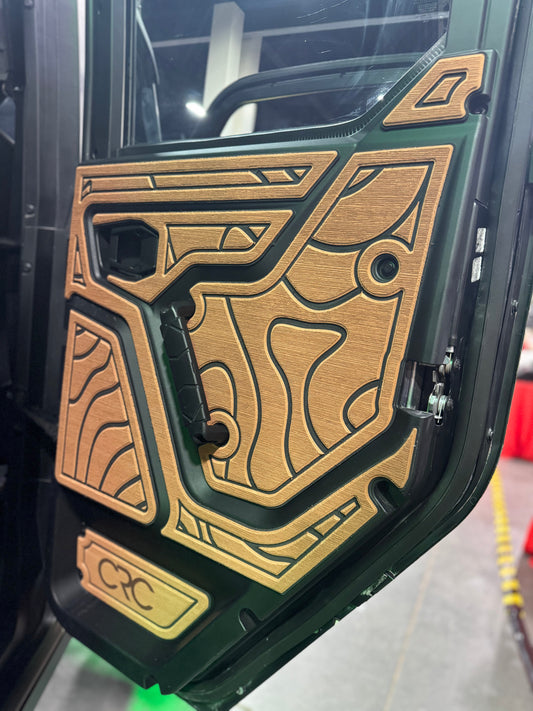 Polaris Xpedition EVA foam door kit by CRC Foam, providing a comfortable off-road ride, noise reduction, and stylish customization