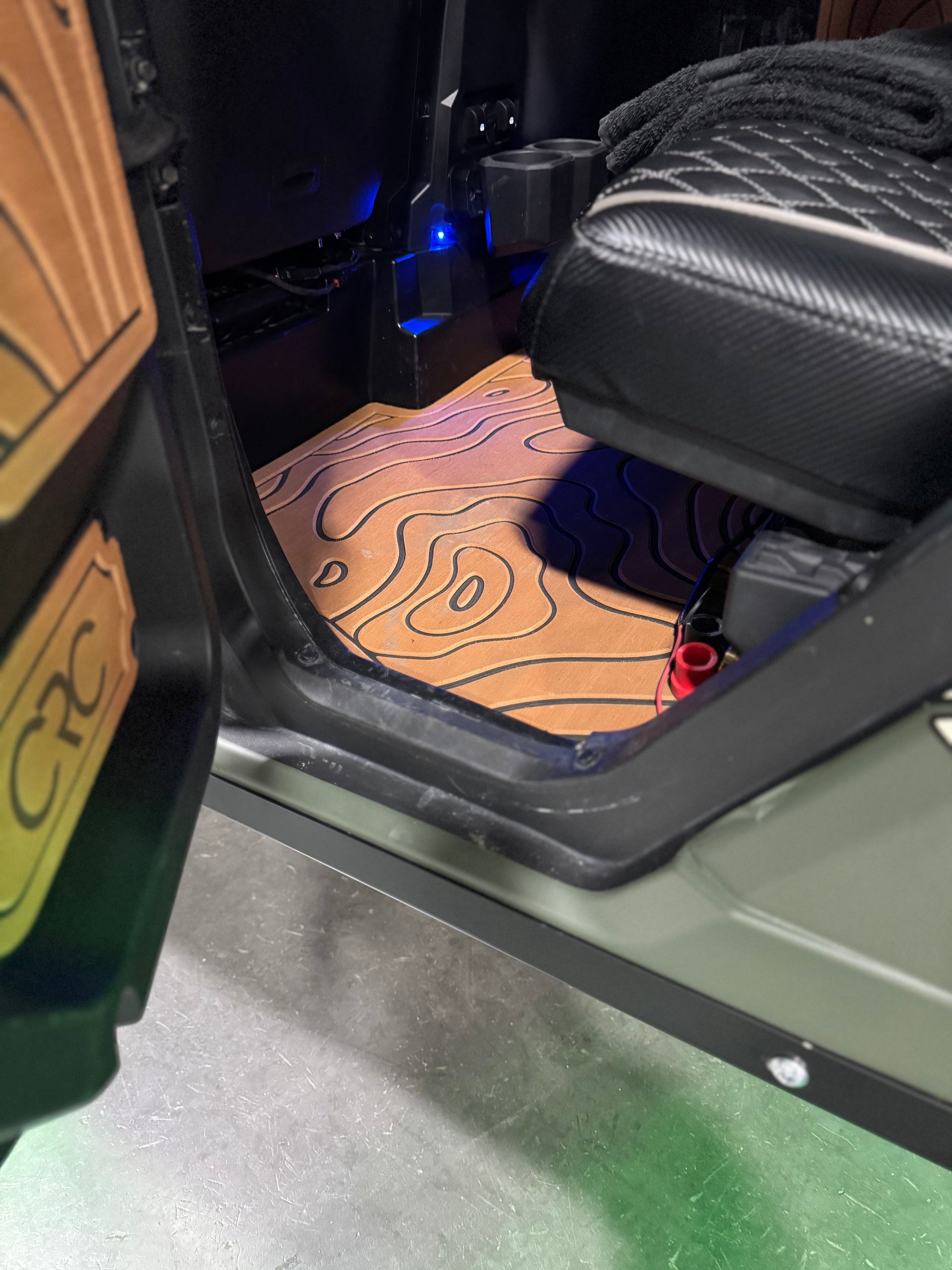 CRC Foam EVA floor mats for Polaris Xpedition Side By Side, delivering custom designs, noise dampening, and easy cleaning