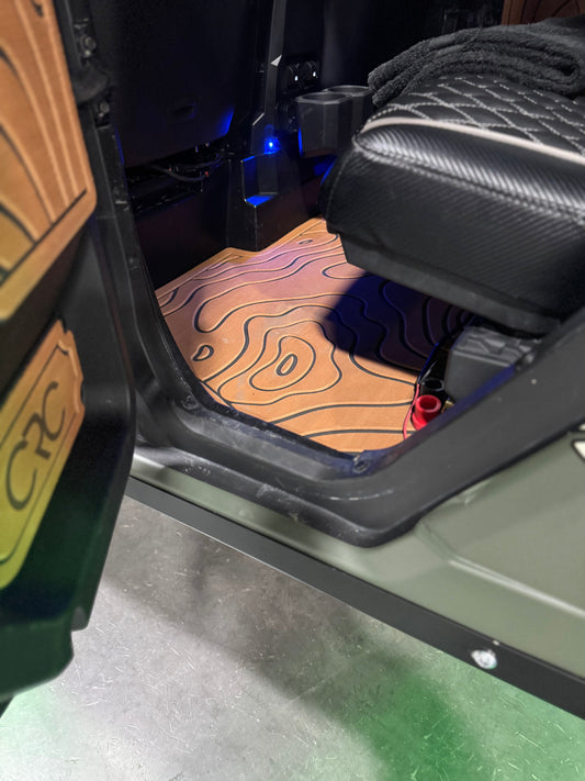 CRC Foam EVA floor mats for Polaris Xpedition Side By Side, delivering custom designs, noise dampening, and easy cleaning