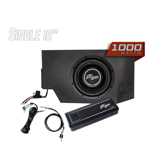 Can-Am® Defender 1000W Single Driver Side 10" Subwoofer Kit | UTVS-DEF-SUB-1000-DRIVER