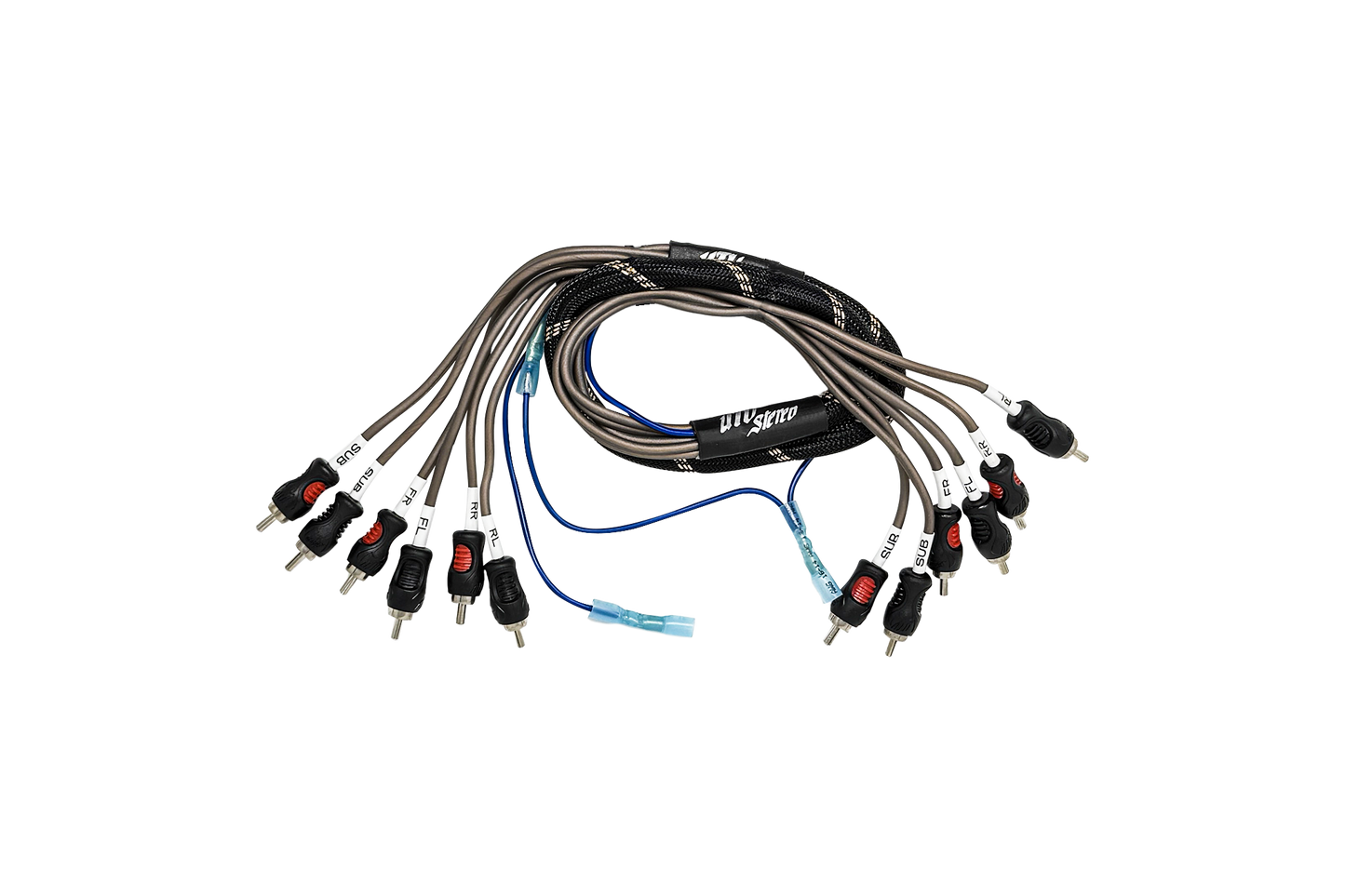 UTV Stereo 6-Channel RCA Harness - Front, Rear, Subwoofer, + Remote | UTVS-HRN-RCA-3