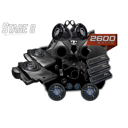 Can-Am® Maverick R Signature Series Stage 8 Stereo Kit | UTVS-R-S8-S
