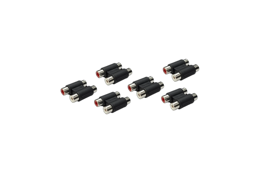 UTV Stereo RCA Barrel Connectors Female (6-Pack) | UTVS-RCA-BARREL-3
