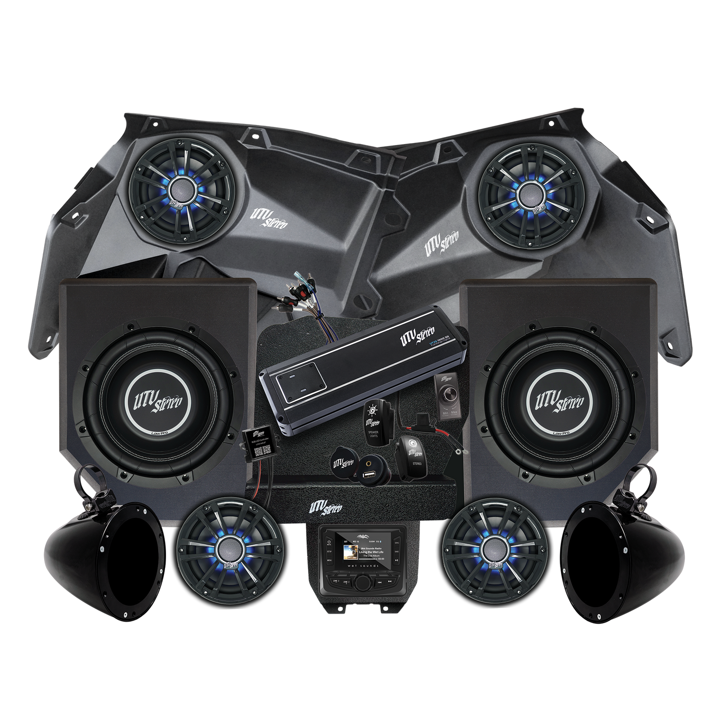 Can-Am® X3 Signature Series Stage 6 Stereo Kit |  UTVS-X3-S6-S