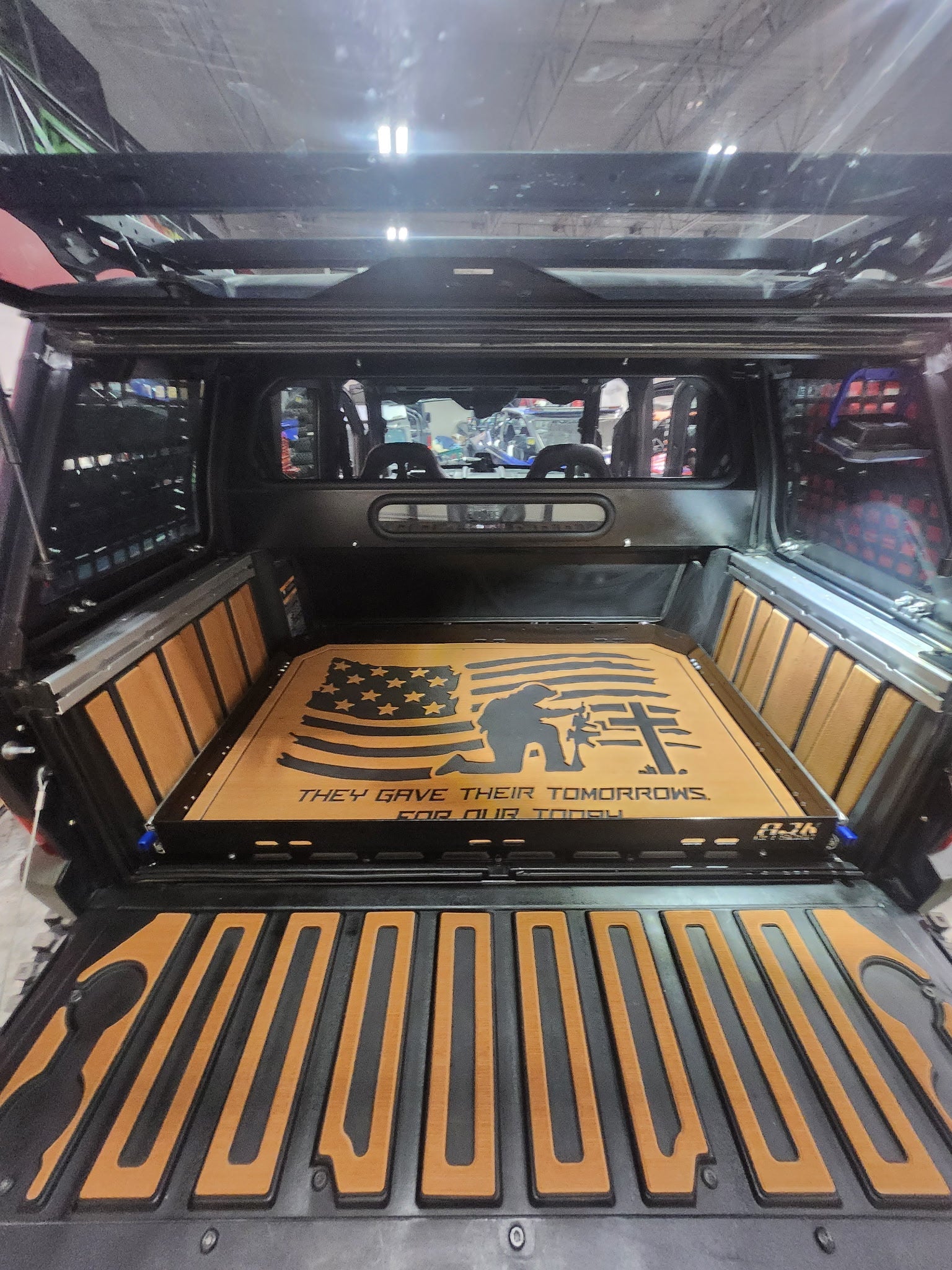 Custom designed CRC Foam integrated into the AJK Offroad bed kit, engineered for superior impact protection, refined appearance, and quieter operation.