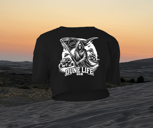 Woman's Skull & Reaper Crop Top