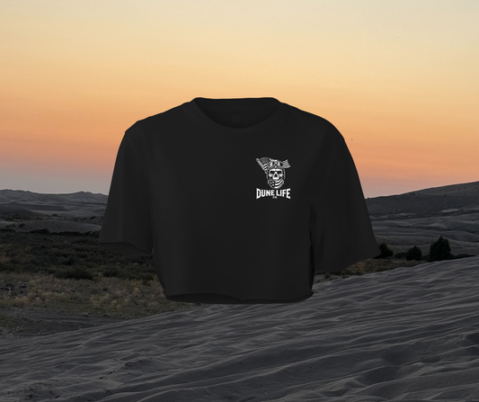 Woman's Skull & Reaper Crop Top