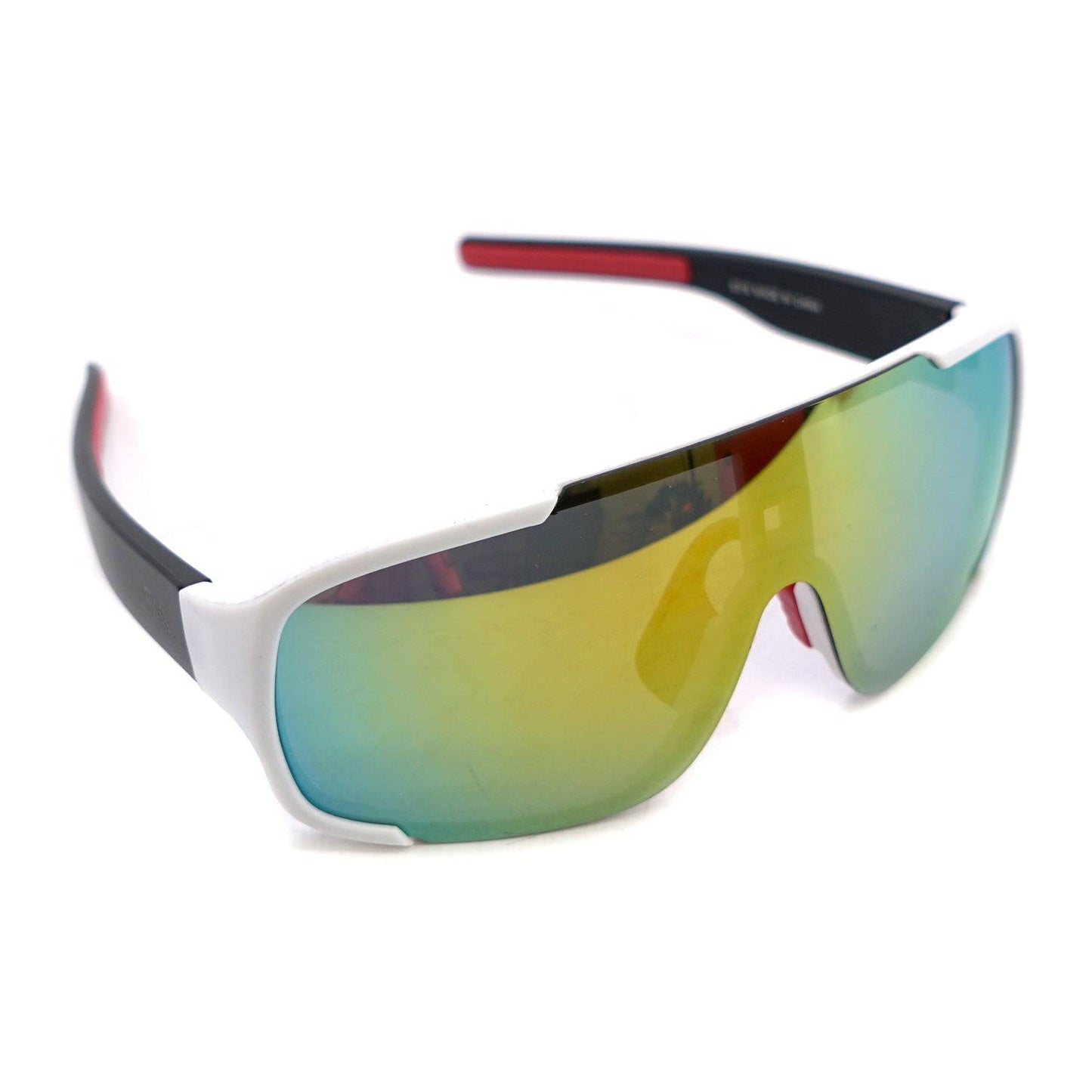 White / Black / Red Mirrored Boarder Sunglasses (2024)