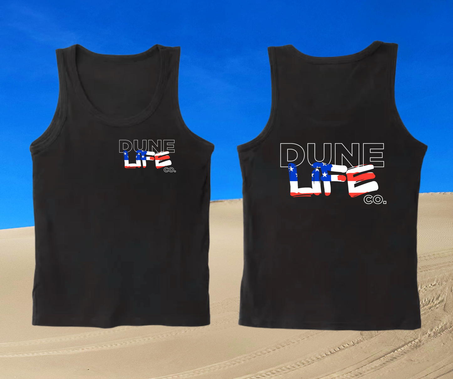 Dune Life Co. USA Logo Tank Tops