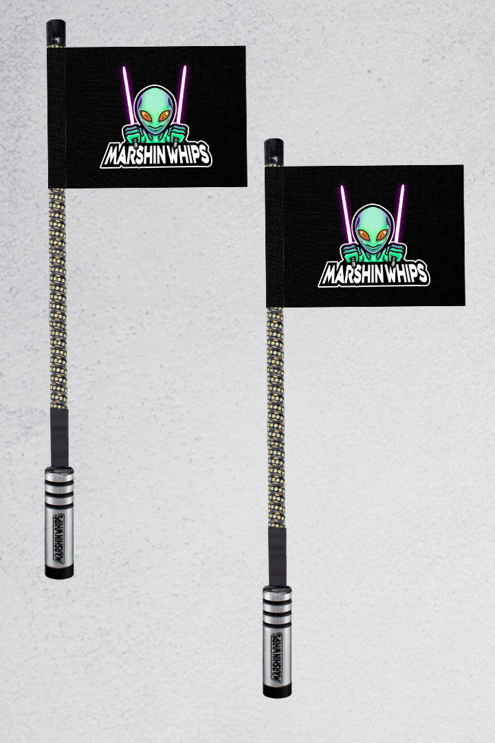 Marshin Chrome Black - Set of Whips