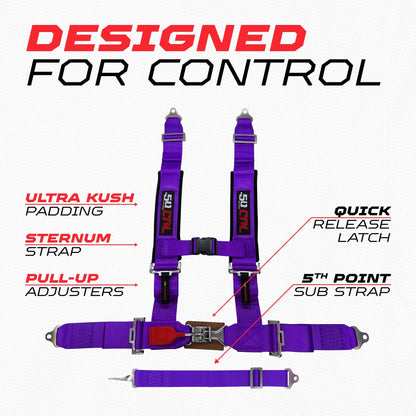 2" 5 point Harness 50 Caliber Racing Harness