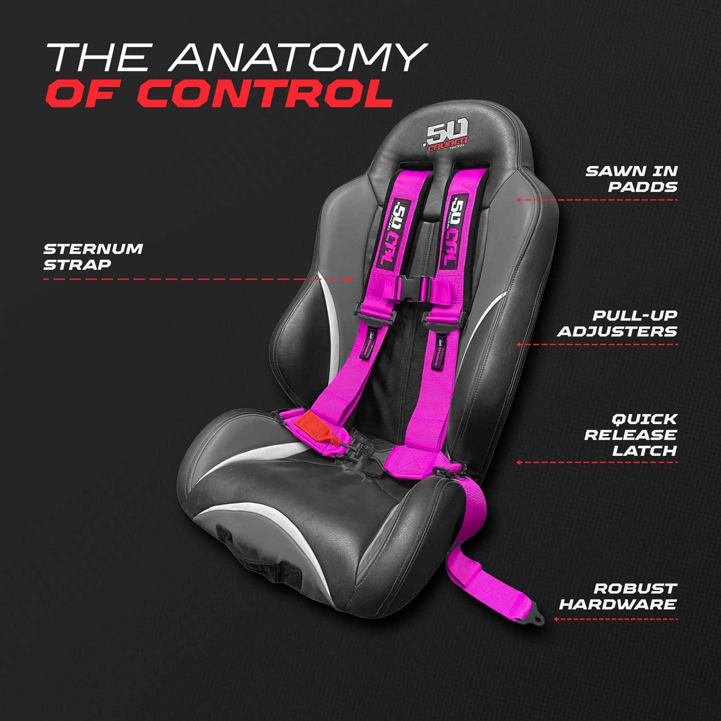 2" & 3" 4 Point Quick Fit Harness