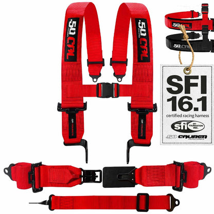 SFI Approved 2" and  3" 5 point Harness, Racing Harness