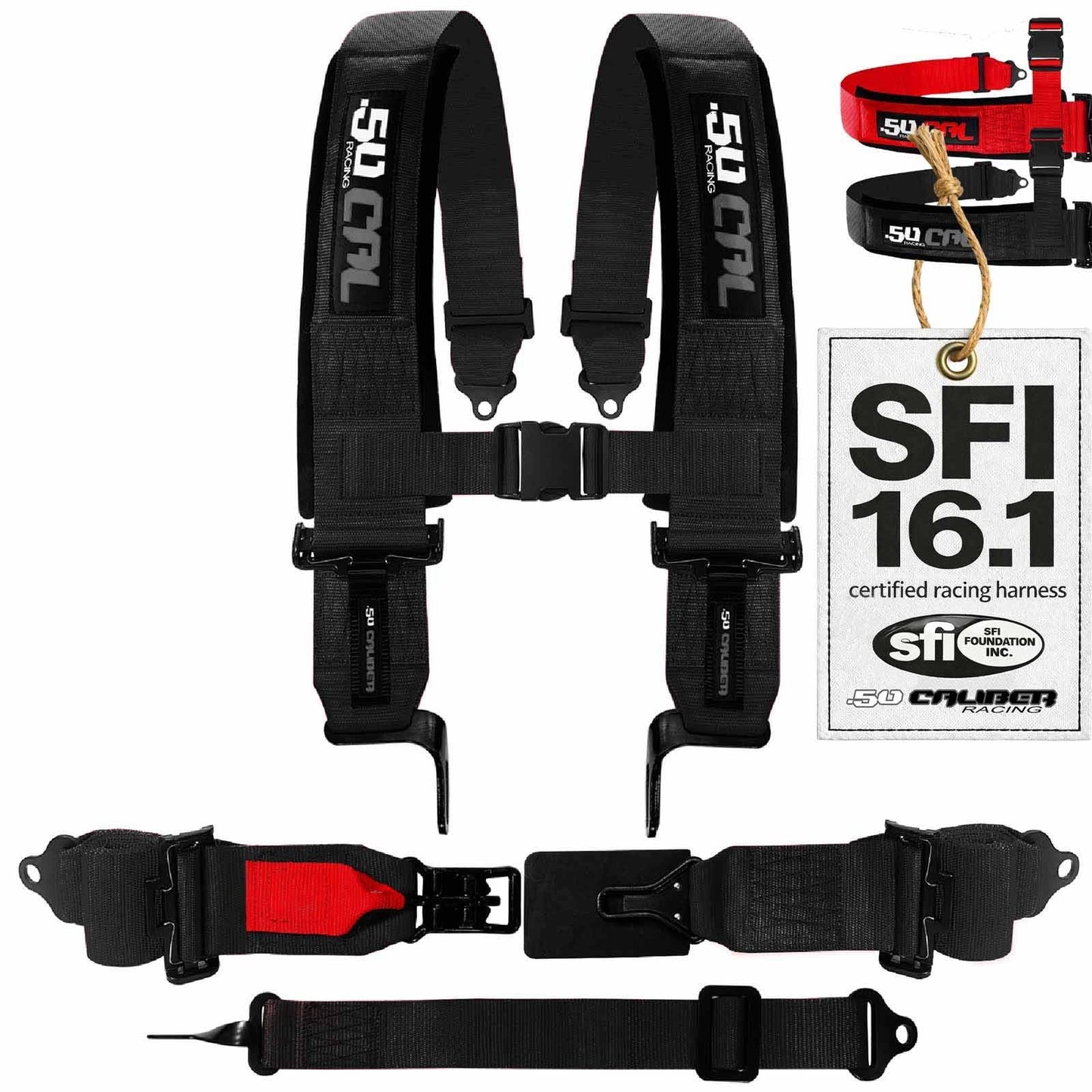 SFI Approved 2" and  3" 5 point Harness, Racing Harness