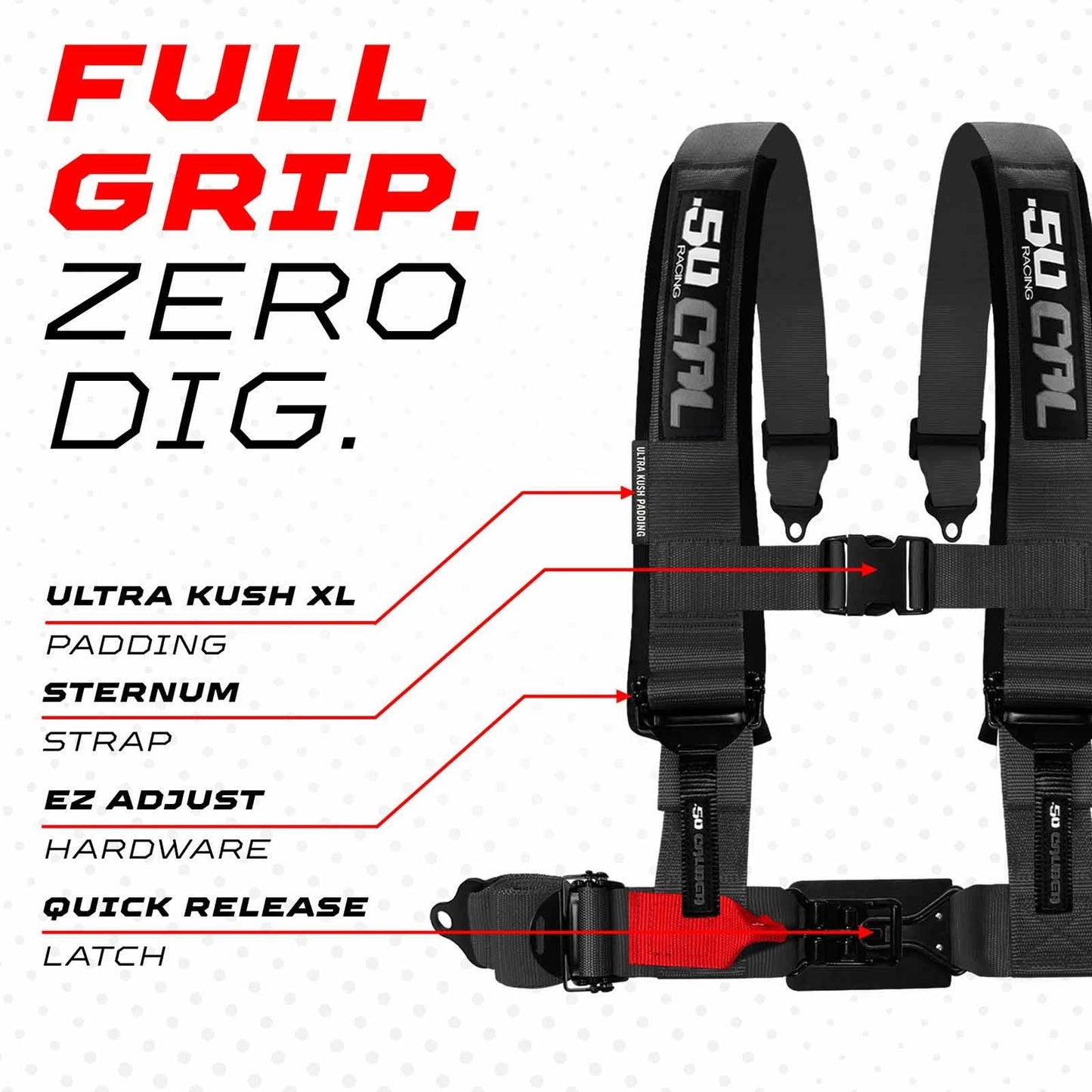 2" & 3" 4 Point Quick Fit Harness
