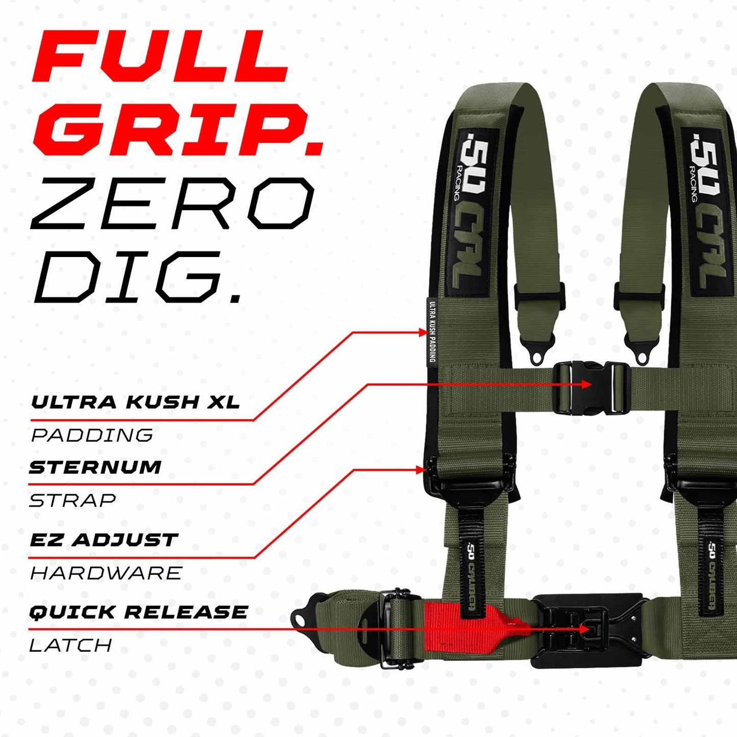 2" & 3" 4 Point Quick Fit Harness
