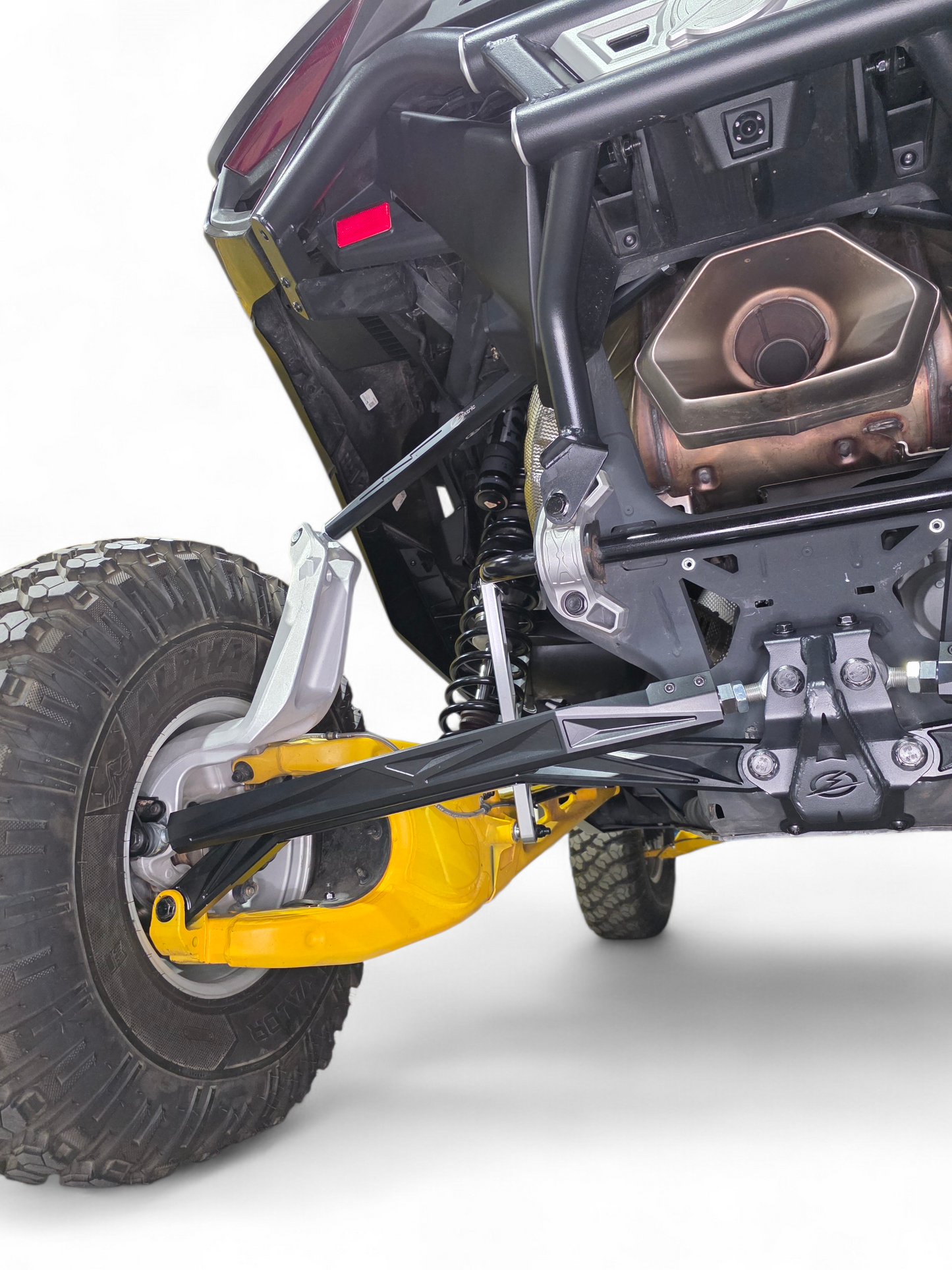 2024+ Can Am Maverick R High Clearance Adjustable Radius Rods (Anodized Black)