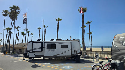 RV Telescopic Flagpole + 6" Frame Kit | Designed for Tow Trailers
