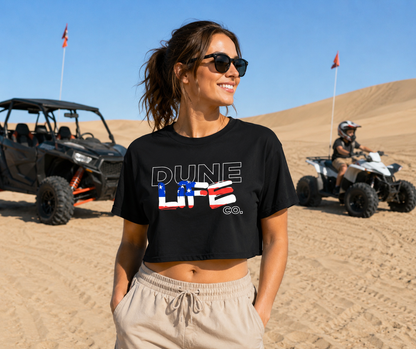 Dune Life Co. USA Logo Crop Top