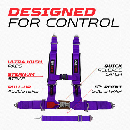 3" 5 point Harness 50 Caliber Racing Harness