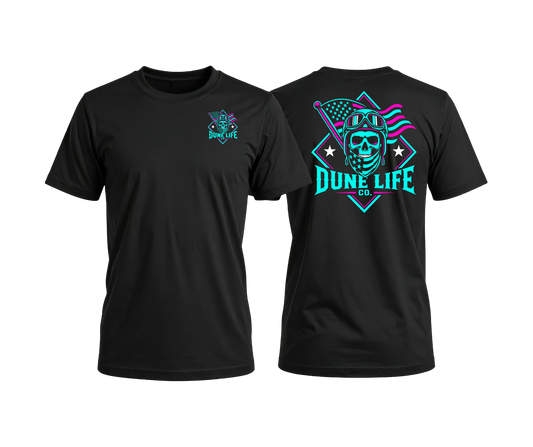 Dune Life Co.® Pink & Teal Skull Tee