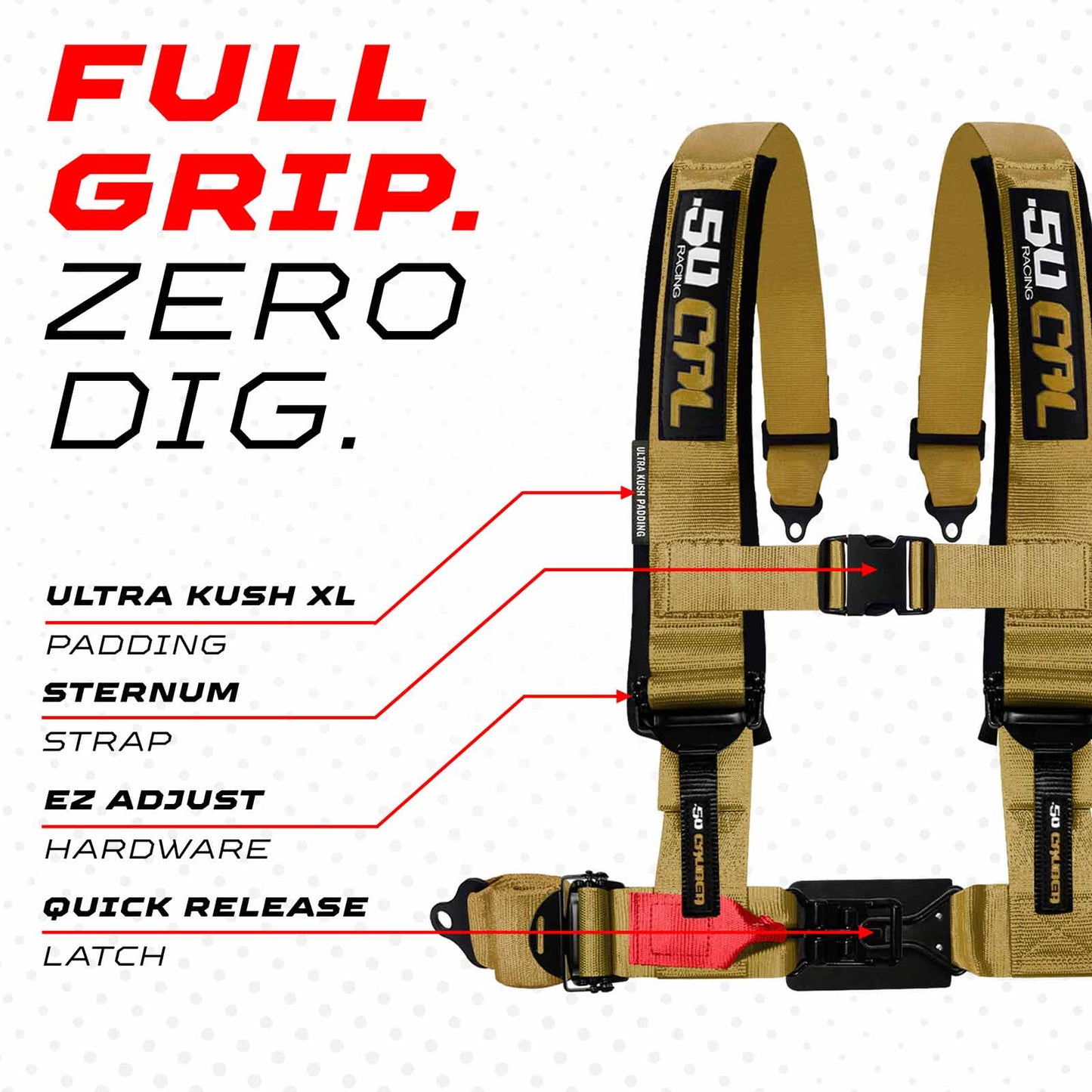 2" & 3" 4 Point Quick Fit Harness