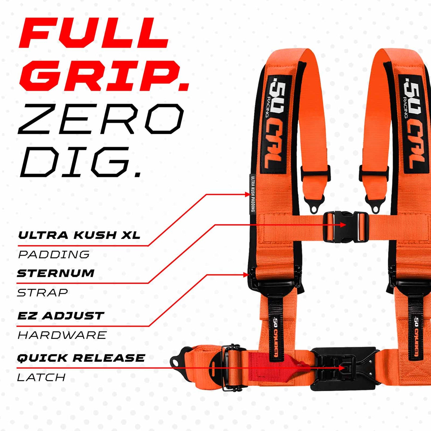 2" & 3" 4 Point Quick Fit Harness