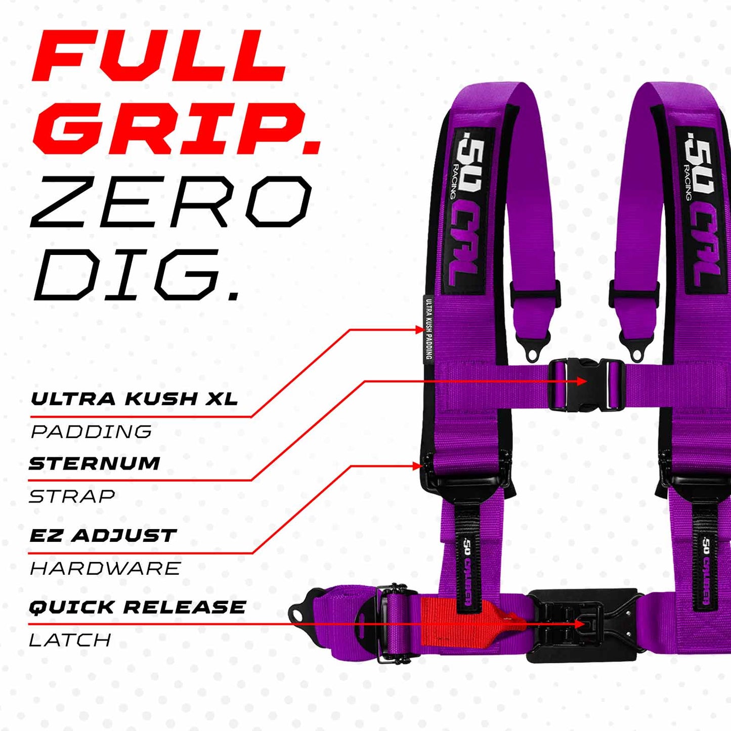 2" & 3" 4 Point Quick Fit Harness