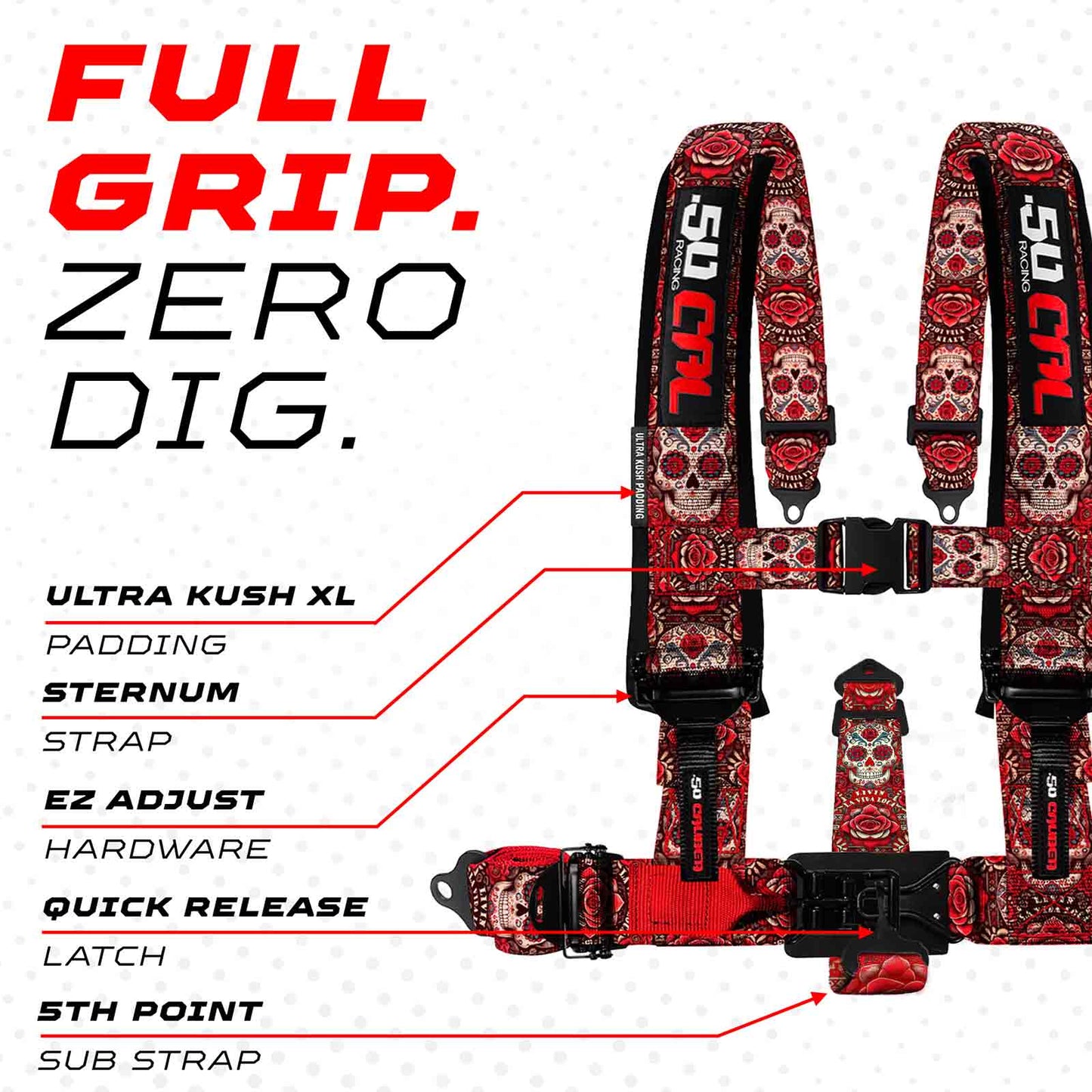 2" & 3" 4 Point Quick Fit Harness
