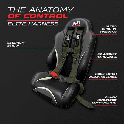 2" & 3" 4 Point Quick Fit Harness