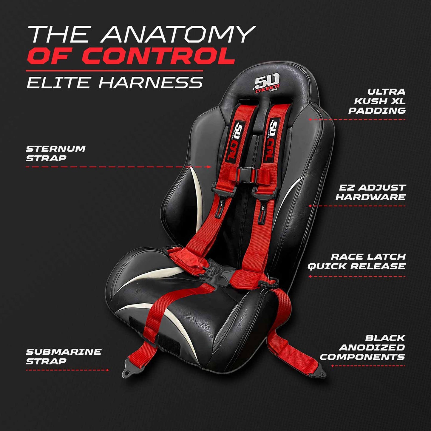 2" & 3" 4 Point Quick Fit Harness