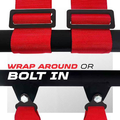 2" & 3" 4 point Harness with push button release