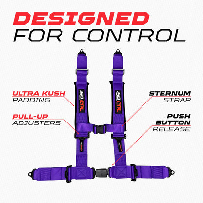 2" & 3" 4 point Harness with push button release