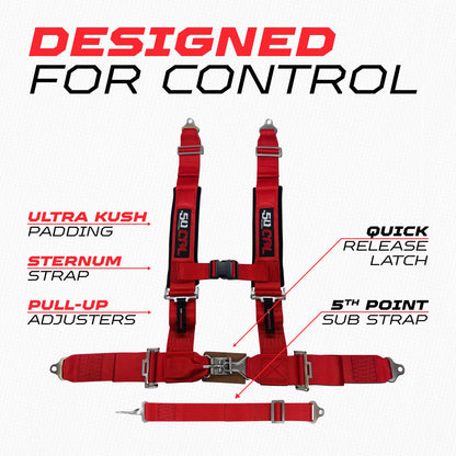 3" 5 point Harness 50 Caliber Racing Harness