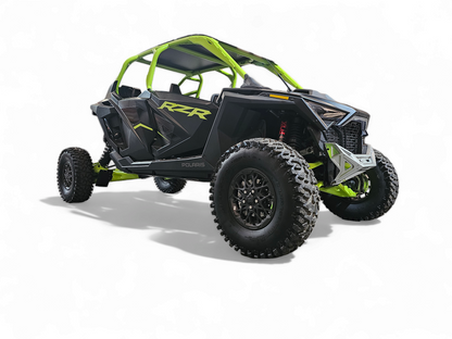 2022-2025 Polaris RZR Pro R, Pro S, Turbo R Machined Billet Front Winch Bumper (Clear Anodize)