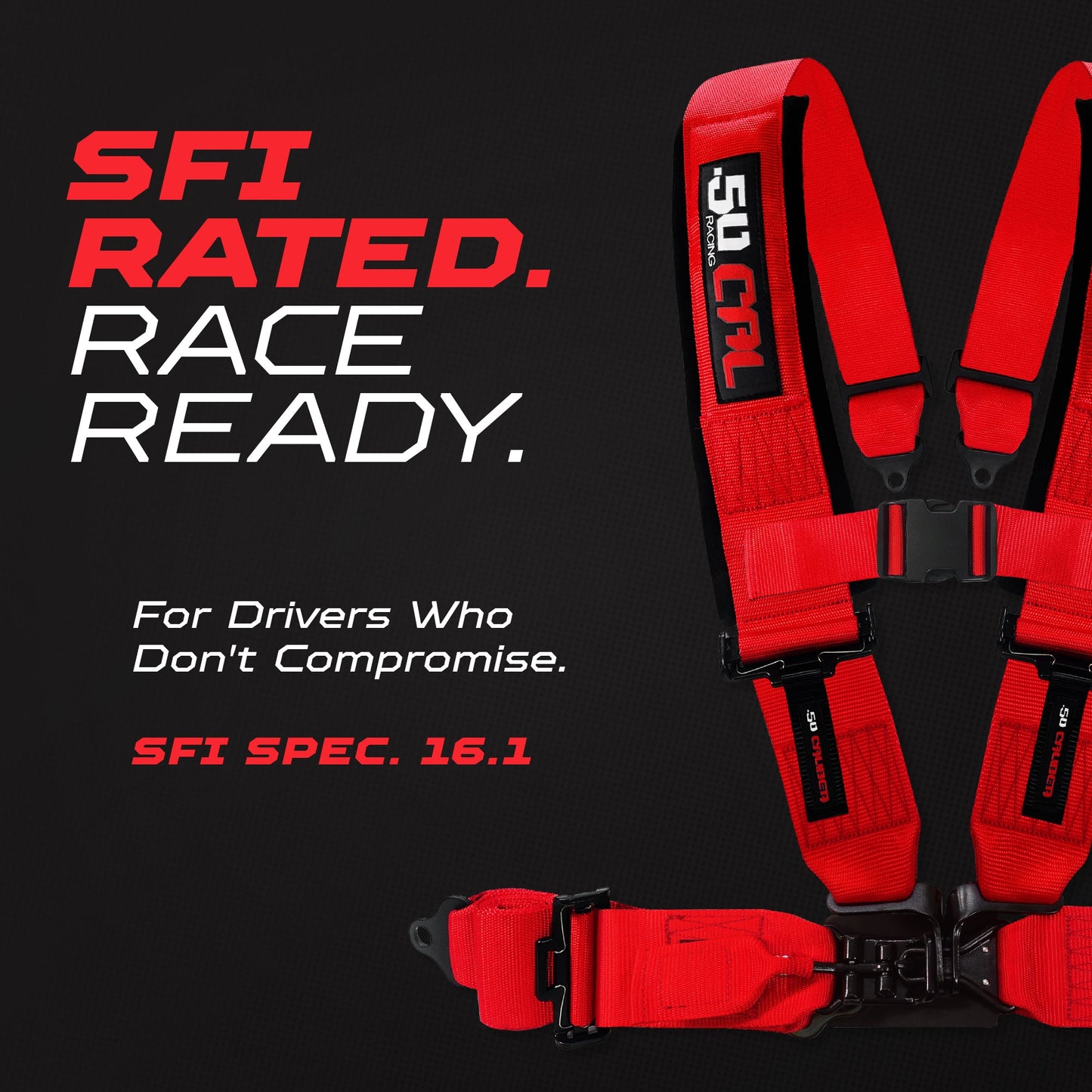 SFI Approved 2" and  3" 5 point Harness, Racing Harness