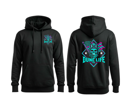 Dune Life Co.® Pink & Teal Skull Hoodie