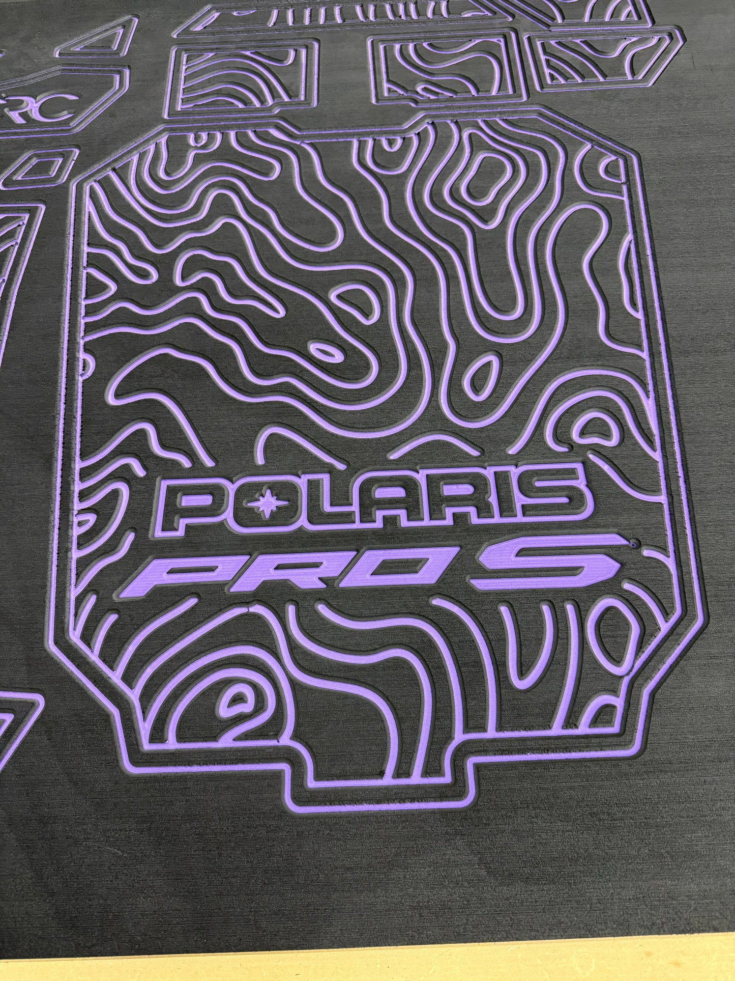 Detailed shot of removable EVA foam bed mat by CRC Foam for 2- 4-seat Polaris Pro Series, ensuring superior off-road performance
