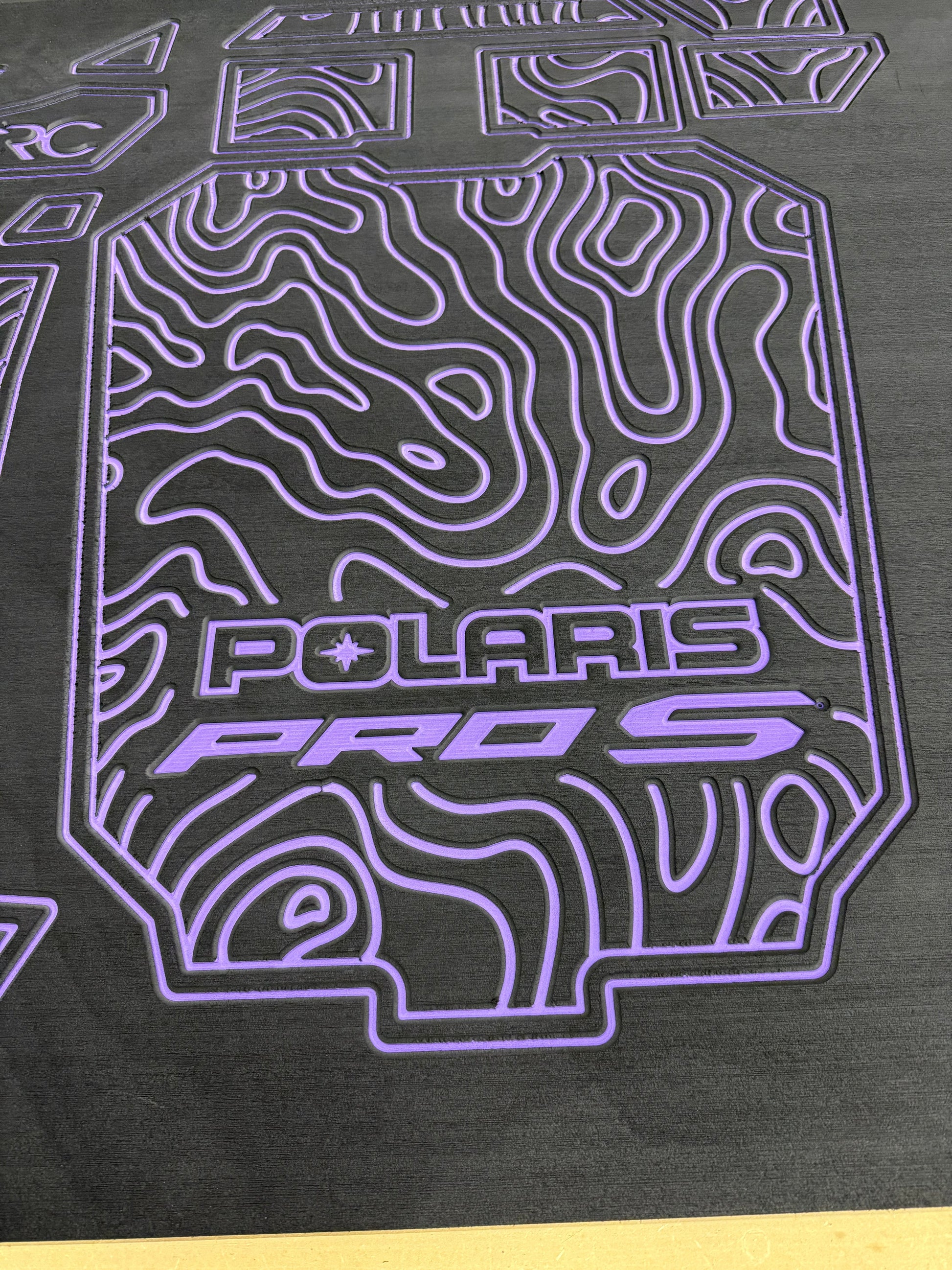 Detailed shot of removable EVA foam bed mat by CRC Foam for 2- 4-seat Polaris Pro Series, ensuring superior off-road performance