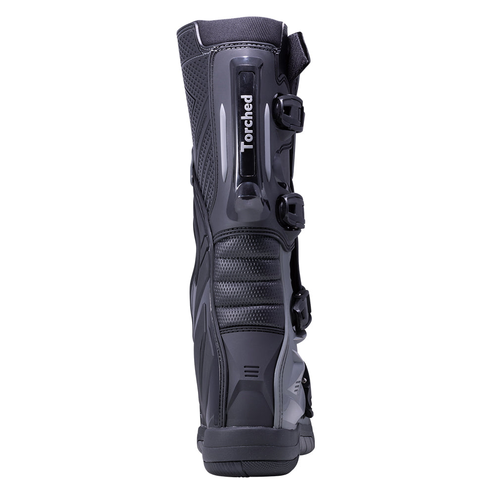 Black/Gray Mens Torched MX Boots