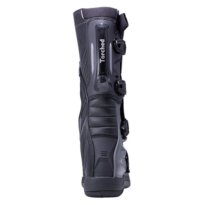 Black/Gray Mens Torched MX Boots