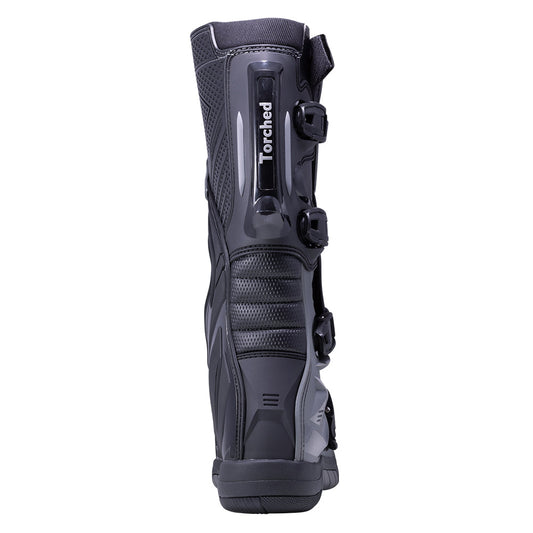 Black/Gray Mens Torched MX Boots