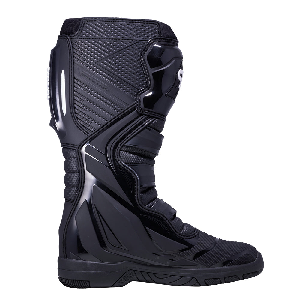 Black/White Mens Torched MX Boots