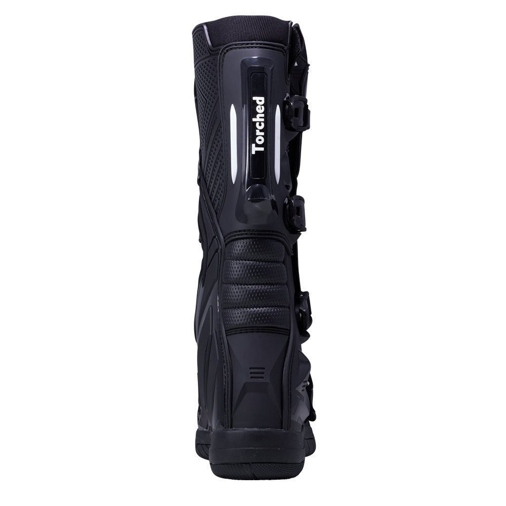 Black/White Mens Torched MX Boots
