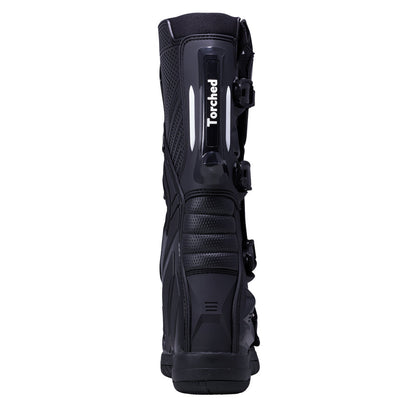 Black/White Mens Torched MX Boots