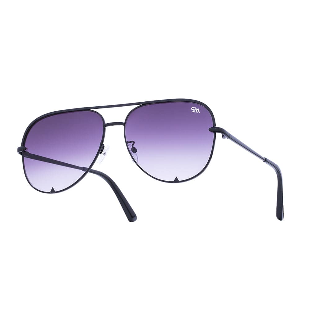Maverick Sunglasses – Black Frame, Violet Polarized Lens | Pure Adrenaline