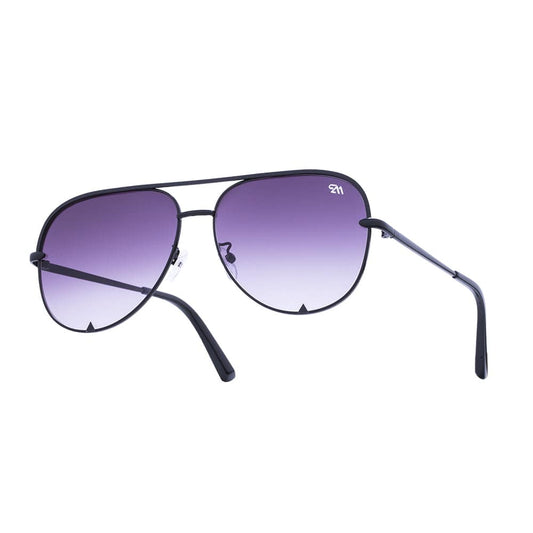 Maverick Sunglasses – Black Frame, Violet Polarized Lens | Pure Adrenaline