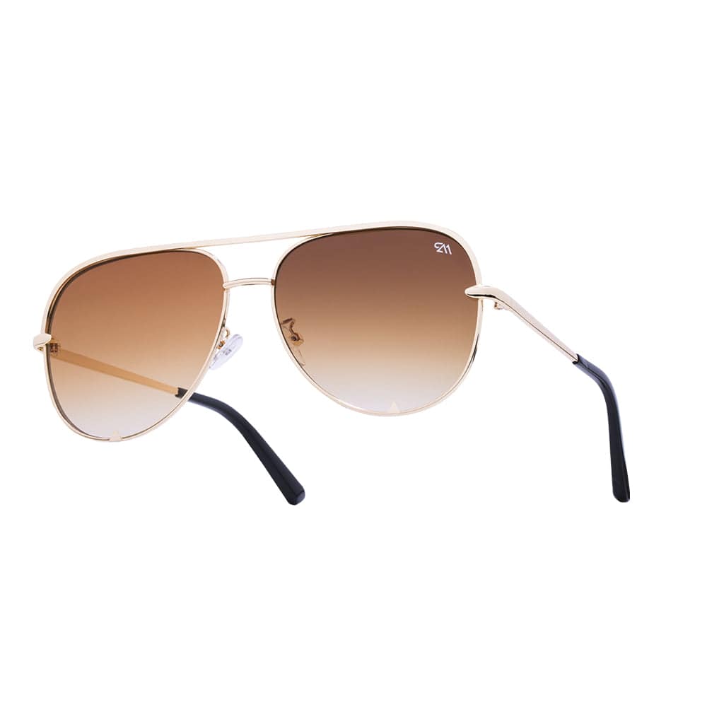 Maverick Sunglasses – Gold Frame, Black Tint Polarized Lens | Pure Adrenaline